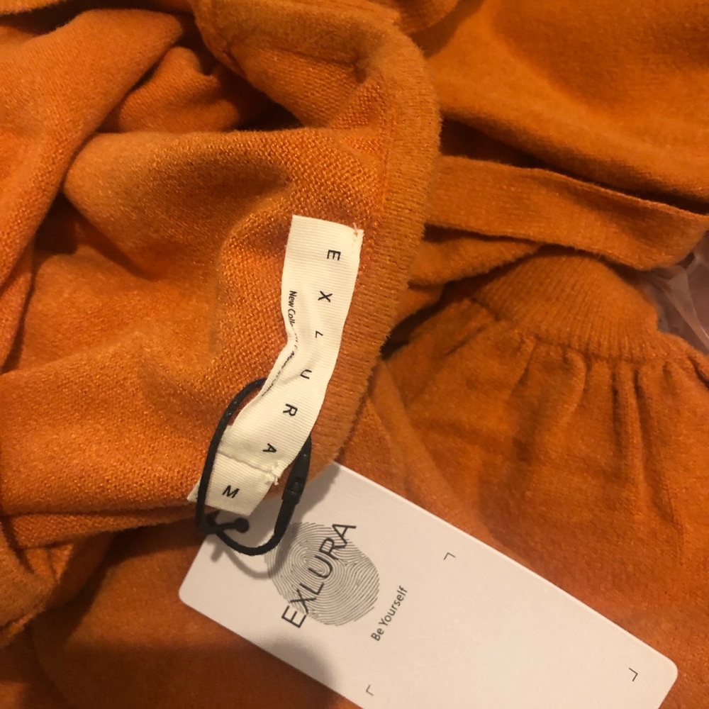 EXLURA Orange Sweater